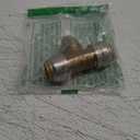 SharkBite Max 3/4 Inch x 3/4 Inch x 1/2 Inch Reducing Tee, Push To Connect Brass Plumbing Fitting, PEX Pipe, Copper, CPVC, PE-RT, HDPE, UR412A (3/4 in. x 3/4 in. x 1/2 in.)