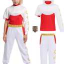 Mosong Girls Halloween Costume for Cheerleader Costume Kids Cute Dress up Accessories
(XXXL)
