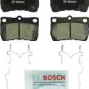 BOSCH BC1113 QuietCast Premium Ceramic Disc Brake Pad Set - Compatible with Select Lexus GS300, GS350, GS430, GS450h, GS460, IS250, IS350; REAR