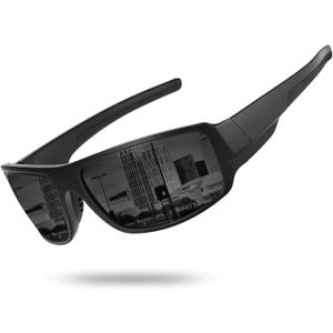 Polarized Sports Sunglasses for Men Women Driving Fishing Wrap Around Tactical Sun Glasses UV Protection