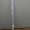 Frameless Shower Door Bottom Seal Shower Sweep with Drip Rail for 3/8" Glass,36" Long, Vinyl, Clear