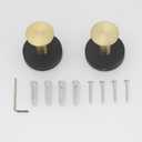 Hiendure Towel Hook Gold Black Robe Hook 4pcs - Wall Mounted Bathroom Towel Hook Clothes Coat Hook for Living Room Kitchen Heavy Duty Door Hanger Stainless Steel