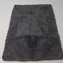 Laura Ashley Ruffle Border Dark Grey 27"x 45" 100% Cotton Bath Rug (2'3" x 3'9" (Rectangular))