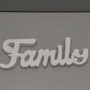 Rustic Wooden Family Signs for Home Decor Wall 15", Farmhouse Distressed White Christmas Tabletop Decor Signs, Fireplace Mantle decor, Thanksgiving Family Wall Decor for Living Room