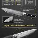 Wablade Gyuto Japanese Chefs Knife VG-10 69 Layers Damascus (7.87" (200mm))