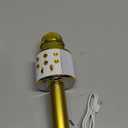 KIDWILL Wireless Bluetooth Karaoke Microphone for Kids, 5-in-1 Portable Handheld Karaoke Mic Speaker Player Recorder with Adjustable Remix FM Radio for Kids Girls Boys Teens Birthday (Gold)