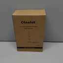 Window Candles with Sensor Dusk to Dawn Electric Corded, 9.6'' Plug-in LED Window Candle Lights with Gold Holder and 6ft Cord, Christmas Candles for Windows Decoration, UL Listed, 4 Pack