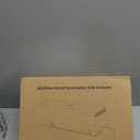 Sofa Armrest Pillow with Cup Holder, Large Removable Couch Armrest Cushion Tray Drink Holder Caddy with 4 Side Pockets for Remote, Glasses, Phone, Game Controller, iPad and Magazines-9.45in Height (Grey)