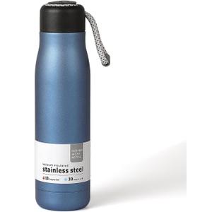 17 oz Stainless Steel Water Bottle Double Wall Vacuum Insulated Kids Wide Mouth Flask with Leakproof Portable Lid (Air Force Blue)