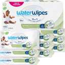 WaterWipes Sensitive+ Baby & Toddler Wipes, 3-In-1 Cleans, Cares, Protects, 99.9% Water, Textured Clean, Unscented & Hypoallergenic, 540 Count (Pack of 9)