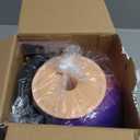 Mannequin Head with Hair, 29'' Doll Head for Hair Styling Training Head Manikin Practice Cosmetology Doll Head Styling Hairdressing Training Braiding Heads with Clamp Holder (Pink Purple)