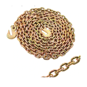 G80 Trailer Chains with Hooks - 5/16In25Ft Log Chain, 4,900 Lbs Towing Accessories for Transporting