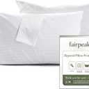 4 Pack Standard Size Pillow Protectors with Zipper, Oeko-TEX Certified Pillow Covers, Luxury Hotel Quality Pillow Cases, Soft Breathable, Machine Washable, 20 x 26