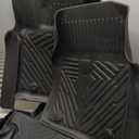 T TGBROS Floor Mats Compatible with 20072014 Chevrolet Tahoe/GMC Yukon/Cadillac Escalade  All Weather TPE Floor Liners, Custom Fit for Front & 2nd Row 3PCS Set, Black