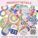 160PCS Anxiety Sensory Stickers, Calming Stress Relief Strips | Textured Calm Strips, Breathing Mindfulness, Anxiety Relief Tape, Office Classroom Desk Decor, Gift for Teens Adults