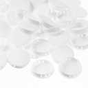 2 x 50 Pcs Plastic Hole Plugs White Screw Cover Snap in Locking Plug Flush Type Panel Round for Kitchen Furniture Chair Cabinets Hole(2 Inch, , 50), ZJ-Plastic Plugs06