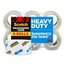 Scotch Heavy Duty Packaging Tape, 1.88" x 54.6 yd, Designed for Packing, Shipping and Mailing, Strong Seal on All Box Types, 3" Core, Clear, 6 Rolls (3850-6)