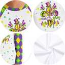 Kids Mardi Gras Shirt Girls Boys Fat Tuesday Shirts New Orleans Carnival Party Mask Graphic Outfits (White)