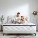King Mattress,14 Inch King Size Mattress in a Box,Gel Memory Foam and Innerspring Hybrid Mattresses with Individual Pocket Spring for Motion Isolation,Medium Firm Feel,CertiPUR-US