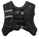 ZELUS Weighted Vest, 20lb Weight Vest with Reflective Stripe for Workout, Strength Training, Running, Fitness, Muscle Building, Weight Loss, Weightlifting