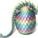 Dragon Egg 3D Printed Dragon Egg Articulated Crystal with Fidget Toy Executive Desk Toys Adults Fidget Toys (12'')