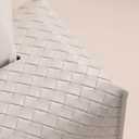 OLETHA Aesthetic Rectangle Tissue Box Cover, High Flat Box Tissues Holder Rectangular, Woven Textured, Grey