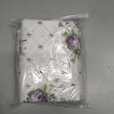 Queen Size Flat Bed Sheets Only Cotton Purple Floral Pattern Top Sheets Easy Care Soft Flat Sheet Twin XL