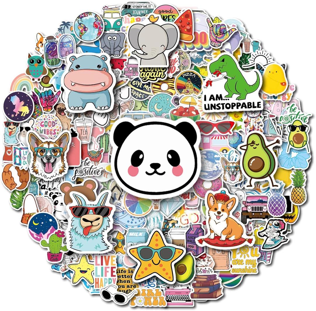 200Pcs Water Bottle Stickers for Kids Teens, Waterproof Vinyl Stickers, Stickers for Kids Classroom Decor, Teacher Supplies & Classroom Must Haves