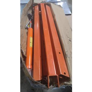 12 T Hydraulic Shop Press, H-Frame, 8-Hold Adjustable Height, with Movable Plates and Dust Cover, for Garage or Professional Users, Orange