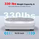 Vibration Plate Exercise Machine for Lymphatic Drainage, Whole Body Fitness Workout Equipment Stand Shake Board Sport Gym for Weight Loss Fat Burner for Women Men