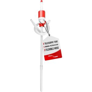 TERA PUMP TRDRUM40 (BPA-Free) Compact Manual Fuel Drum Pump Heavy Duty Portable with Adjustable Length for 55-Gallon Drum Barrels