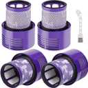 4 Pack V10 Filters Replacement Parts Compatible with Dyson V10 Cyclone Series, Cyclone V10 Absolute, Cyclone V10 Animal, V10 Total Clean, SV12, Replace Part No. 969082-01