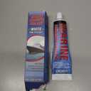 Marine Sealant, Permanent Marine Adhesive, Waterproof Bonding and Sealing, UV Resistant, Fast Cure, for Above and Below Waterline, Boats, Hulls, Deck and RV, White 3.38 oz