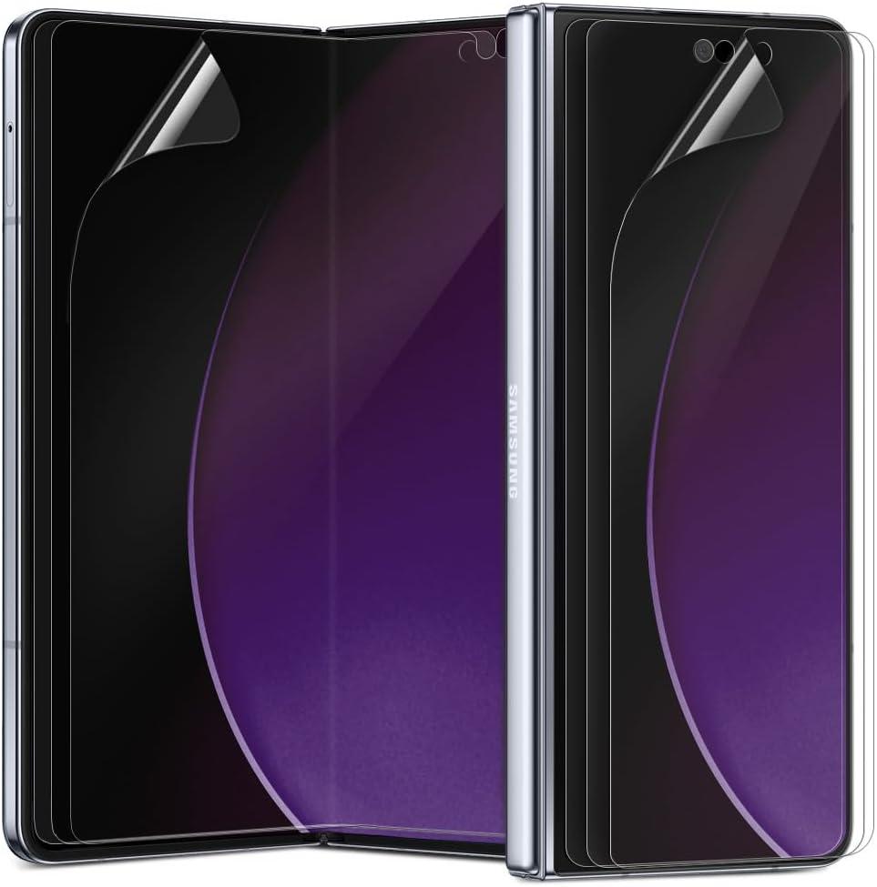 [3+3] for Samsung Galaxy Z Fold 7, Clear TPU+EPU Screen Protector [3 Pack Inside + 3 Pack Front] HD Clarity for Ultimate Protection, Scratch Self-Healing, Easy Installation with Alignment Jig