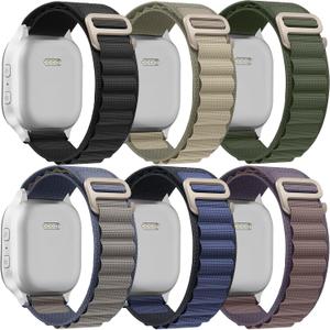 6 Pack Alpine Loop Bands Compatible with Apple Watch Ultra 3 2 1 Band 49mm 46mm 45mm 44mm Men WomenSoft Sport Loop Bands Replacement Strap for iWatch Ultra 3&2&1 Series 11 10 9 8 7 SE 6 5 4