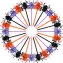 Maitys 24 Pieces Halloween Ballpoint Pens Bulk Horror Spider Pens Halloween Stationery Spider Party Favors Holiday Gifts for Office Classroom School Supplies