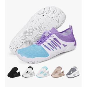 Hike Barefoot Water Shoes for Women Men Footwear, Quick Dry Wide Toe Box Pro Beach Swim Athletic Sports Shoes, Non-Slip Lightweight Aqua Shoe for Pool Hiking Walking Kayaking Diving Surfing, Size 39