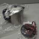 Amazon Basics Electric Stainless Steel Kettle for Tea and Coffee, BPA-Free, Fast Boiling, Auto Shut-Off, 1 Liter, 1500W, Black and Silver