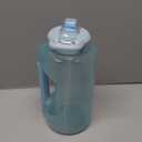 Zulu Goals Half Gallon Jug with Time Marker & Handle for All Day Hydration & Silicone Straw with Locking, Leak-Proof Lid, BPA Free, 64oz (Dusty Blue)