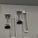 Hemudu Single Desk Monitor Arm Mount Stand Fit for 13 inch to 32 inch Flat Curved Computer Screen with Swivel, Height Adjustable, Rotation,Holds up to 77lbs, White