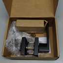 Estmoon Entry Door Handle, Black Door Knob with Lock and Key, Entrance Front Door Lock Heavy Duty Keyed Exterior Door Knob for Bedroom, Bathroom, Front Door, Office, 1 Pack