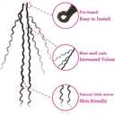 8 Packs Goddess Faux Locs Crochet Hair for Black Women, Long Goddess Locs Crochet Hair, Boho Style Locs, River Hair with Curly Ends (22Inch, T27#, 8Packs)
