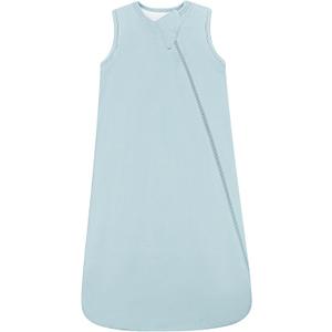 HAPIU Rayon Made from Bamboo Winter Baby Sleep Sack 2.5 TOG, 2-Way Premium Zipper, Warm Quilted Wearable Blanket (6-18 months, Sage)