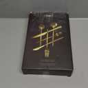 Astercook Silverware Set 48-Piece Gold Flatware Set with Steak Knives Food-Grade Stainless Steel Cutlery Set for 8 Mirror Polished Utensils Set for Home Kitchen Restaurant Valentine's Gift