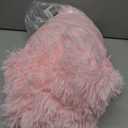 Pink fluffy bean bag chair covers (No Filler), comfy Plush Pink bean bag chair Cover for bedroom, stuffed animal Storage, kids adults teens girls bean bag chairs, Anti-Slip