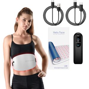 Red Light Therapy Belt, Infrared Light Therapy & Red Light Therapy for Body, 660nm & 850nm Near Infrared Light Therapy Devices for Shoulder Waist Back Pain Relief, Decrease Inflammation(UL)