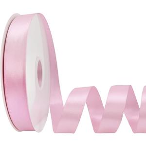 Double Faced Pink Satin Ribbon 7/8 Inch  100 Yards Satin Ribbon Ideal for Gift Wrapping Flower Bouquet Arts Crafts Sewing Weddings Floral Arrangements & Bows