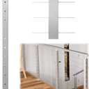 Muzata Cable Railing Post 36 Inch 36"x2"x2" Level Drilled Surface Mount Brushed T304 Stainless Steel Cable Railing System Kit Indoor Outdoor with Paper User Guide PS01 LH4S