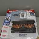 George Foreman Fully Submersible Grill, NEW Dishwasher Safe, Wash the Entire Grill, Easy-to-Clean Nonstick, Black/Grey (4-Serving)