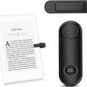 Remote Page Turner for Kindle Reading Accessories, Clicke for iPad iPhone Android Tablets E-Book Reading Noels, Camera Remote Shutter Selfie Controller,Black